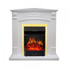 Каминокомплект Royal Flame Sorrento угловой c очагом Majestic FX Brass